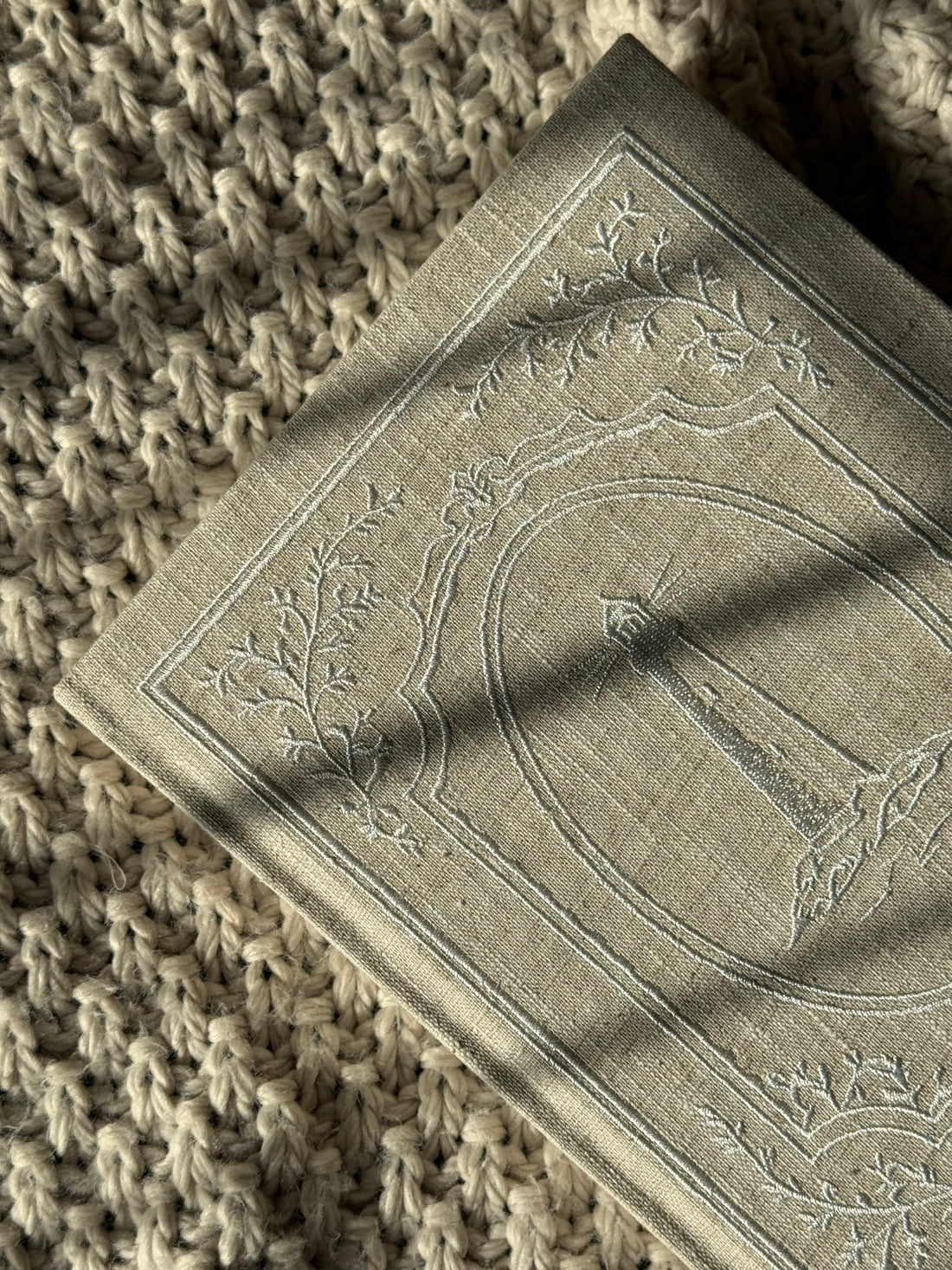 PRE-ORDER Lighthouse Embroidered Linen V3 Undated Modern Christian Planner – Faith-Based Planner - Bible Study, Sermon Notes, Prayer Requests, Goal Setting, Finances & More