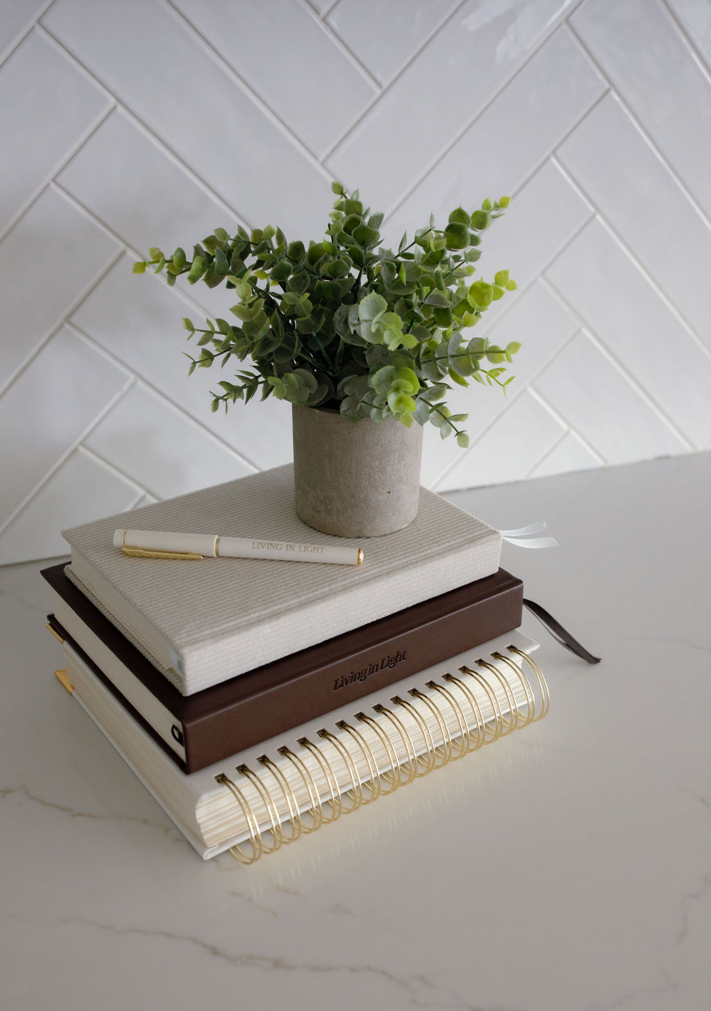 Corduroy Light Stone Lined A5 Lined Notebook for Journaling, Prayers, and More