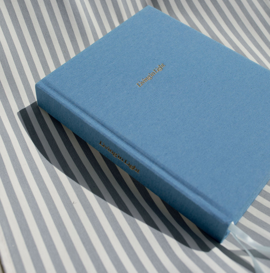 Sky Blue Denim V3 Undated Modern Christian Planner – Faith-Based Planner - Bible Study, Sermon Notes, Prayer Requests, Goal Setting, Finances & More