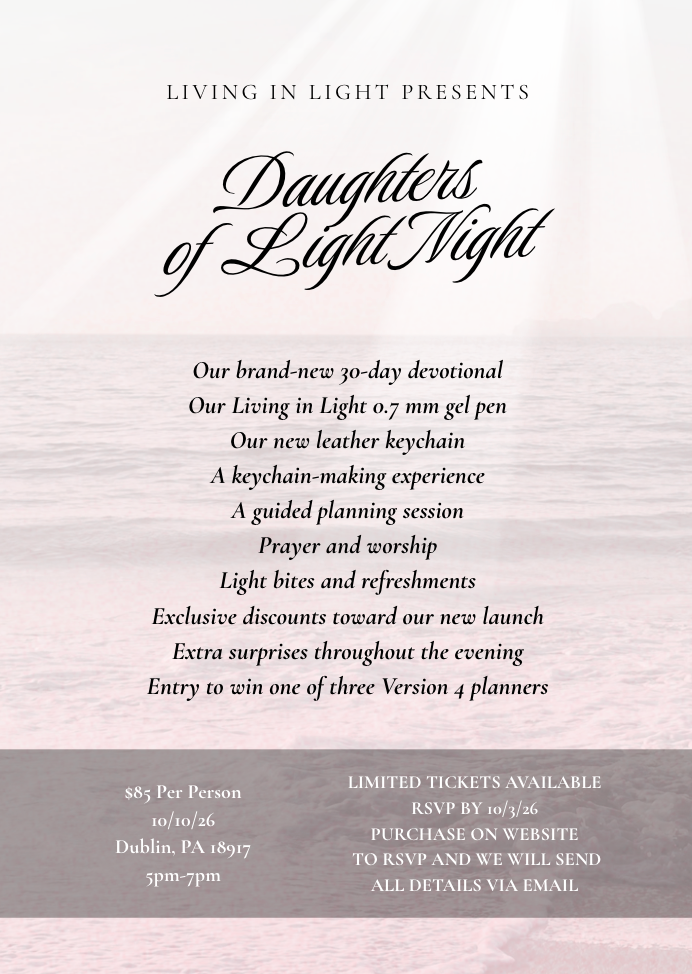 DAUGHTERS OF LIGHT NIGHT - 3 YEAR ANNIVERSARY & LAUNCH PARTY EVENT