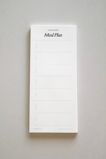 Living in Light Faith-Based Meal Planning and Prep Notepad